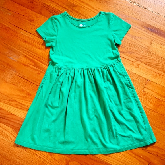 Green Perfect Pocket Dress size 6-7 - Picture 1 of 4